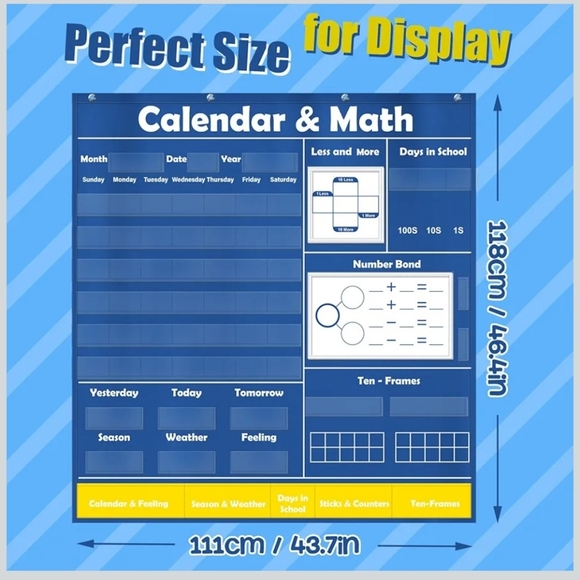 Pocket Calendar and Math Learning Poster - Picture 3 of 4